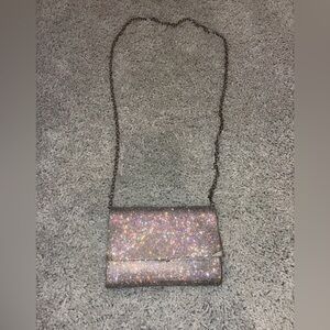 Silver Sparkly Evening Bag